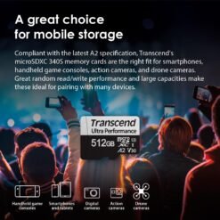 Transcend 340S 128GB A2 V30 microSDXC Micro SD Card Up to 160MB/s UHS-I U3 C10 4K UHD Video Memory Card w/Adapter 9 Transcend 340S 128GB A2 V30 microSDXC Micro SD Card Up to 160MB/s UHS-I U3 C10 4K UHD Video Memory Card w/Adapter - Image 3