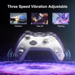 PXN P5 Wireless Gaming Controller White For PC, Steam Deck, Switch/Switch 2, Android & iOS 1000Hz Polling, 4 Macro Buttons, 2.4G/BT/SW 9 PXN P5 Wireless Gaming Controller White For PC, Steam Deck, Switch/Switch 2, Android & iOS 1000Hz Polling, 4 Macro Buttons, 2.4G/BT/SW - Image 3