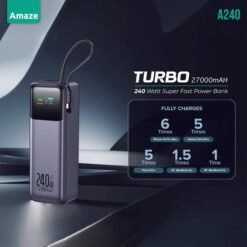 Amaze A240 27000 mah 240 WATT Super-Fast Power Bank for Mobiles and Laptops Premium Li-Polymer Battery - Image 4
