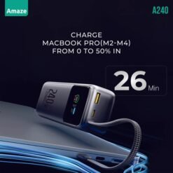 Amaze A240 27000 mah 240 WATT Super-Fast Power Bank for Mobiles and Laptops Premium Li-Polymer Battery - Image 5