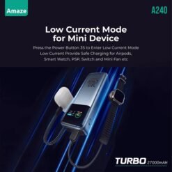 Amaze A240 27000 mah 240 WATT Super-Fast Power Bank for Mobiles and Laptops Premium Li-Polymer Battery - Image 6