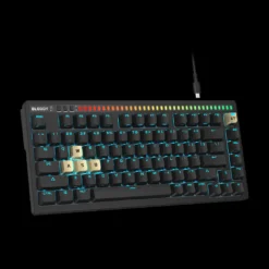Alternative view of A4tech Bloody AT75 Alpha Optical Switch RGB Mechanical Keyboard Black with 4 Magnesium Alloy Keycaps 7 RGB Backlit Effects