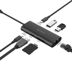 A4Tech DST-80C Type-C to LAN HDMI USB and Card Reader Multi Hub Docking Station 8 Ports 6 A4Tech DST-80C Type-C to LAN HDMI USB and Card Reader Multi Hub Docking Station 8 Ports - Image 3