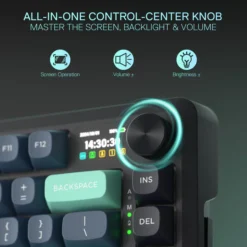 Redragon K724 PRO BEHEMOTH Wireless Mechanical RGB Gaming Keyboard 75% Layout 3-Mode Connectivity Linear Mint Mambo Switch 11 Redragon K724 PRO BEHEMOTH Wireless Mechanical RGB Gaming Keyboard 75% Layout 3-Mode Connectivity Linear Mint Mambo Switch - Image 4