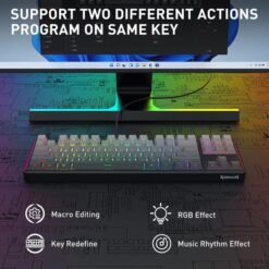 Alternative view of Redragon K707 STAR BLADE Rapid Trigger Wired Gaming Keyboard 8K hyper-polling TKL Layout Actuation Point Adjustable