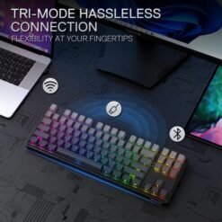 Redragon K707 PRO STAR BLADE TKL Wireless Mechanical Gaming Keyboard RGB Side Printed PBT Keycaps 3-Mode Connectivity Custom Mint Mambo Linear Switch 12 Redragon K707 PRO STAR BLADE TKL Wireless Mechanical Gaming Keyboard RGB Side Printed PBT Keycaps 3-Mode Connectivity Custom Mint Mambo Linear Switch - Image 5