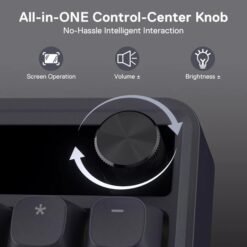 Redragon K762 PRO TERRAFLARE RGB Wireless Mechanical Gaming Keyboard White & Black with LCD Screen & Volume Knob 3-Mode Connectivity 13 Redragon K762 PRO TERRAFLARE RGB Wireless Mechanical Gaming Keyboard White & Black with LCD Screen & Volume Knob 3-Mode Connectivity - Image 6