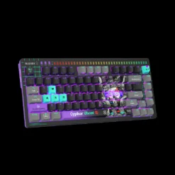 Alternative view of A4tech Bloody AT75 Alpha Optical Switch RGB Mechanical Keyboard Cypher Ghost with 4 Magnesium Alloy Keycaps 7 RGB Backlit Effects