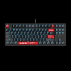 Alternative view of A4tech Bloody AT87 Mechanical Keyboard with Alpha Optical Switches Bloody Red 7 RGB Backlit Effects