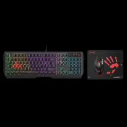 Alternative view of A4tech Bloody B1700 Neon Gaming Combo Keyboard Mouse Mousepad 6000Cpi