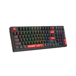 A4tech Bloody WS98 Dual-Core Tri-Mode Wireless RGB Mechanical Gaming Keyboard BT, 2.4G and Wired Connectivity Extreme Quiet Typing - Image 3