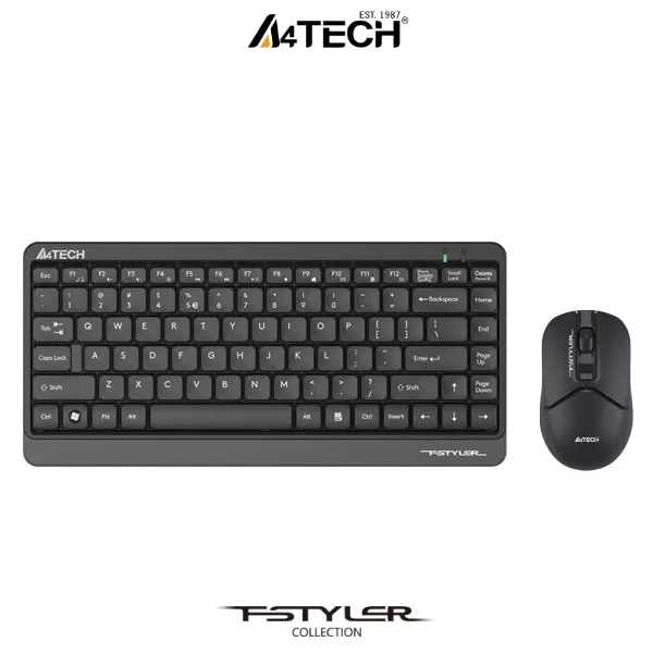 A4Tech FG1112S 2.4G Compact Wireless Keyboard and Mouse Combo Desktop Set Sleek Round-Square Keycaps 1 A4Tech FG1112S