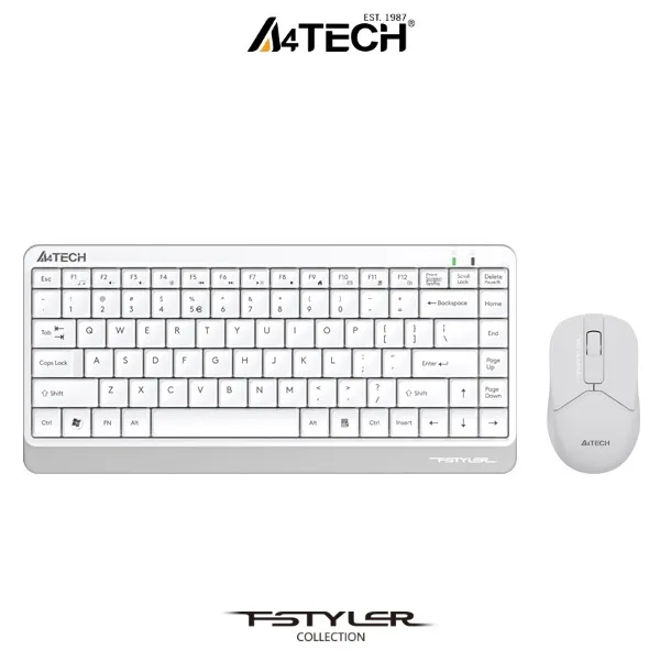 A4Tech FG1112S 2.4G Compact Wireless Keyboard and Mouse Combo Desktop Set Sleek Round-Square Keycaps 2 A4Tech FG1112S