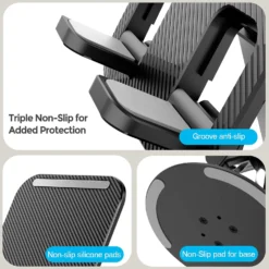 Jmary MK-59 Desktop Mobile and Tablet Holder Stand with 360 Rotation 8 Jmary MK-59 Desktop Mobile and Tablet Holder Stand with 360 Rotation - Image 3