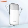 LDNIO PQ19 10000mAh 22.5W fast charging Power Bank with Built-in Type-C and Lightning Cables 15 LDNIO PQ19