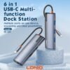 LDNIO DS-16H 6 in 1 USB C Dock Station 4K HDMI LAN and PD 100W quick charge 5 LDNIO DS-16H