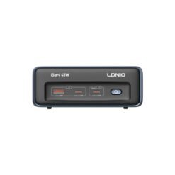 Alternative view of LDNIO SC1 45W Universal Socket Desktop Power Strip Adapter 2 Type-C and 1 USB Fast Charging Port