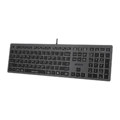 A4Tech FX60 Scissor Switch Backlit Wired Keyboard Low profile with White Backlit Chocolate Keycaps 6 A4Tech FX60 Scissor Switch Backlit Wired Keyboard Low profile with White Backlit Chocolate Keycaps - Image 3