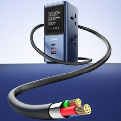 LDNIO SC2 45W Universal Power strip with LED Display desktop LED Tower Power Extension - Image 3