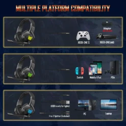 ONIKUMA K19 Professional RGB Gaming Headphone Wired 3.5mm Jack Support Multi-Platforms 13 ONIKUMA K19