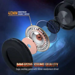 ONIKUMA K19 Professional RGB Gaming Headphone Wired 3.5mm Jack Support Multi-Platforms 9 ONIKUMA K19 Professional RGB Gaming Headphone Wired 3.5mm Jack Support Multi-Platforms - Image 3