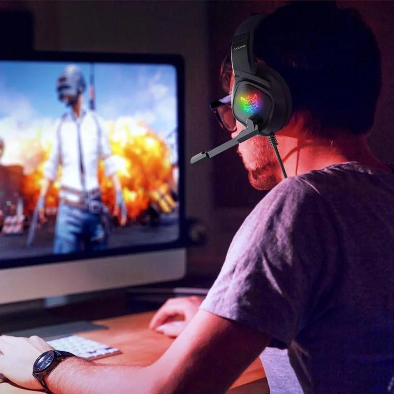 ONIKUMA K19 Professional Game Headphone with MIC RGB LED Backlight Wired Gamer Headset Noise Canceling ForPCPS4XBOX 9 1024x1024