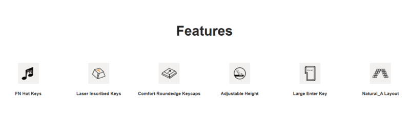 A4Tech KRS-83 Natural-A FN Keys Wired Keyboard with 12 FN Multimedia Hotkeys 10 A4Tech KRS-83