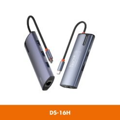 LDNIO DS-16H 6 in 1 USB C Dock Station 4K HDMI LAN and PD 100W quick charge 11 LDNIO DS-16H