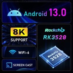 H96 Max Smart Android TV Box 4GB RAM 64GB ROM Android 13.0 WIFI with Display Control 10 H96 Max Smart Android TV Box 4GB RAM 64GB ROM Android 13.0 WIFI with Display Control - Image 3