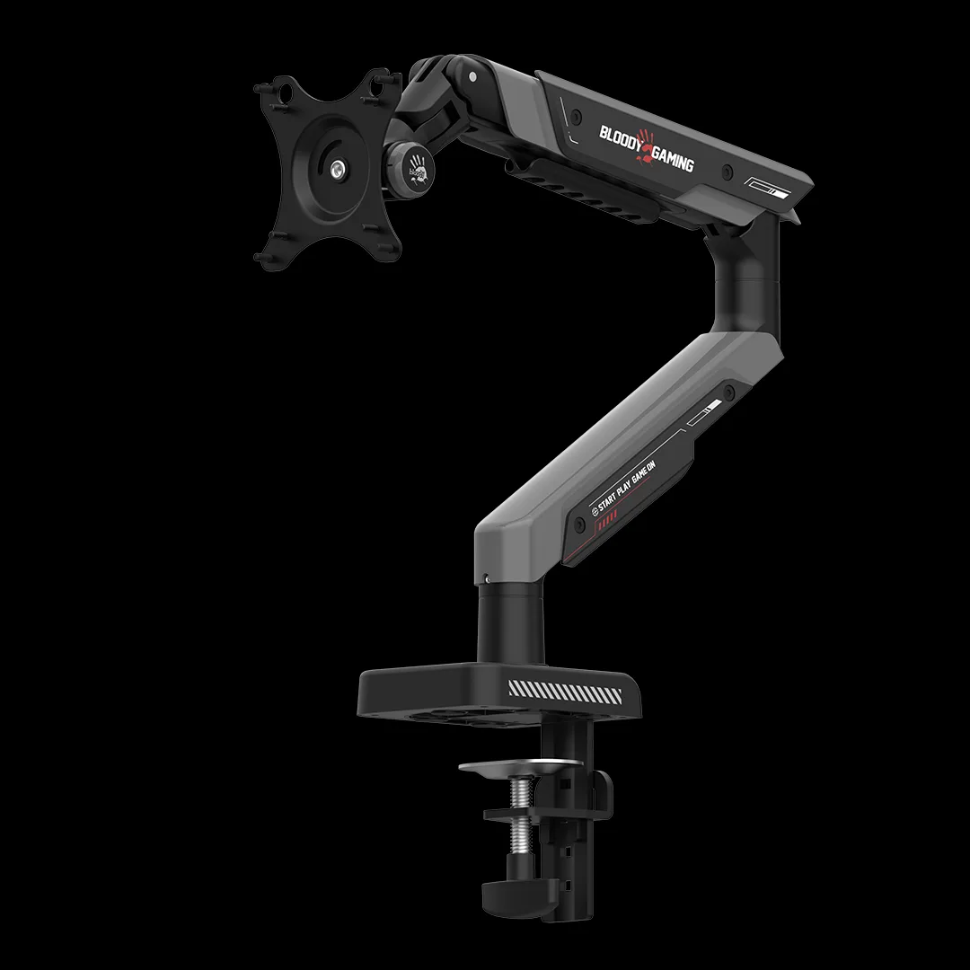 A4Tech Bloody DM-8 Sports Monitor Arm Desk Mount Stand, Gas Spring Arm, 17–39 Inch Screens, Up to 9kg, Adjustable Tilt & Swivel - Sports Black 3 A4Tech Bloody DM-8 Sports Monitor Arm Desk Mount Stand, Gas Spring Arm, 17–39 Inch Screens, Up to 9kg, Adjustable Tilt & Swivel - Sports Black - Image 3