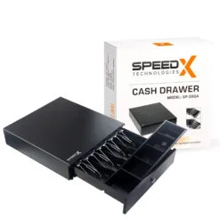 Alternative view of SpeedX SP-320A Cash Drawer 4 Bill and 5 Coins Sections POS and Printer Compatible with High Temperature Paint