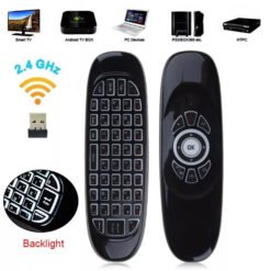 SpeedX C120 Air Mouse Wireless with Backlight for Android And Smart TV 2.4G Mini Wireless Keyboard 12 C120 Air Mouse