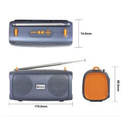Kisonli KS-2003 Solar Magnetic Bluetooth Speakers Portable Outdoor Speaker with Solar Panel for Recharging 8 Kisonli KS-2003 Solar Magnetic Bluetooth Speakers Portable Outdoor Speaker with Solar Panel for Recharging - Image 3