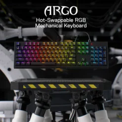 Redragon K670 ARGO Wired Mechanical Gaming Keyboard with Side RGB Panel Red Silent Switches Hot Swappable 8 Redragon K670 ARGO Wired Mechanical Gaming Keyboard with Side RGB Panel Red Silent Switches Hot Swappable - Image 3