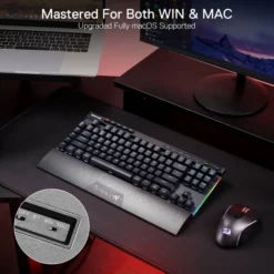 Redragon K587 Pro MAGIC-WAND TKL Wireless Mechanical Gaming Keyboard with Side RGB Lights Red Switches Tri-Mode Connectivity 7 Redragon K587 Pro MAGIC-WAND TKL Wireless Mechanical Gaming Keyboard with Side RGB Lights Red Switches Tri-Mode Connectivity - Image 3