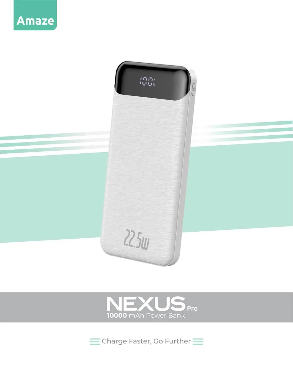 Amaze A231 Nexus Pro 10000mAh 22.5W Power Bank Dual Input Micro USB & USB-C 4 Amaze A231