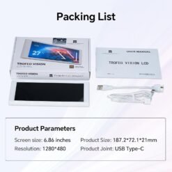 Thermalright Trofeo Vision LCD White AIO Screen Display 6.86” with USB Type-C Connect for Real-Time Hardware Monitoring for Gaming PC Case/CPU Cooler 11 Thermalright Trofeo Vision LCD White