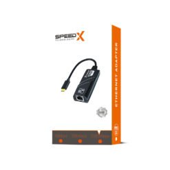 SpeedX Type-C to LAN Gigabit Adapter Card 3.0 Ultra Fast 1000Mbps 7 SpeedX Type-C to LAN Gigabit
