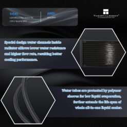 Thermalright Aqua Elite 240 V6 ARGB Black CPU Liquid Cooler Efficient PWM Controlled Pump - Image 4