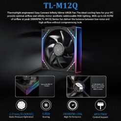 Thermalright Peerless Vision 360 ARGB Black CPU Aio Cooler 360 with 3.95’’IPS LCD Screen Wireless Splicing Fans - Image 3