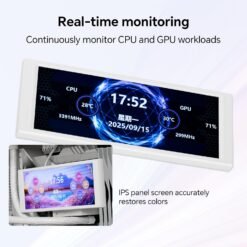Thermalright Trofeo Vision LCD White AIO Screen Display 6.86” with USB Type-C Connect for Real-Time Hardware Monitoring for Gaming PC Case/CPU Cooler 9 Thermalright Trofeo Vision LCD White AIO Screen Display 6.86” with USB Type-C Connect for Real-Time Hardware Monitoring for Gaming PC Case/CPU Cooler - Image 4
