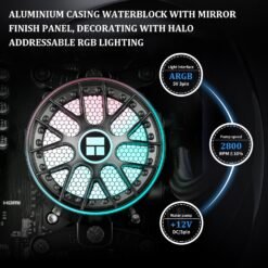 Thermalright Aqua Elite 360 V6 ARGB Black CPU Liquid Cooler Efficient PWM Controlled Pump 10 Thermalright Aqua Elite 360 V6 ARGB Black CPU Liquid Cooler Efficient PWM Controlled Pump - Image 4
