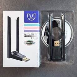 SpeedX Alfa A136 Wifi USB Adapter with Dual Antenna 300MBps 3dbi Rtl 8192 6 SpeedX Alfa A136