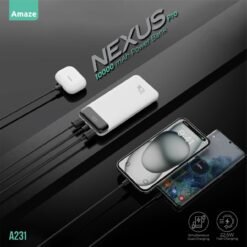 Amaze A231 Nexus Pro 10000mAh 22.5W Power Bank Dual Input Micro USB & USB-C 9 Amaze A231 Nexus Pro 10000mAh 22.5W Power Bank Dual Input Micro USB & USB-C - Image 3