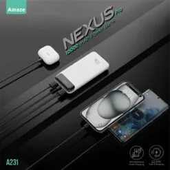 Amaze A231 Nexus Pro 10000mAh 22.5W Power Bank Dual Input Micro USB & USB-C 9 Amaze A231 Nexus Pro 10000mAh 22.5W Power Bank Dual Input Micro USB & USB-C - Image 3