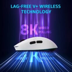 RAPOO VT1 Pro Max Wireless Gaming Mouse White 8K Wired 4K Wireless Polling Rate 30000 Dpi Qi Wireless Charging with 9 Programmable Buttons Pro Sensor - Image 3