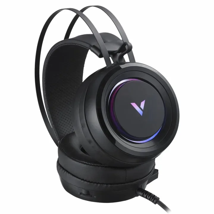 RAPOO VH500C Wired USB RGB Gaming Headphones 7.1 Channel Headset with Short Microphone 4 RAPOO VH500C Wired USB RGB Gaming Headphones 7.1 Channel Headset with Short Microphone - Image 4