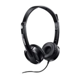 Alternative view of RAPOO H100 Stereo Wired On Ear Headphones with Noise-Reduction Mic 3.5mm Single Jack Adjustable
