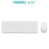 RAPOO 9350S Wireless Bluetooth Keyboard and Mouse Combo Set White 99Key Compact Slim Layout Multi Devices Connectivity 14 RAPOO 9350S