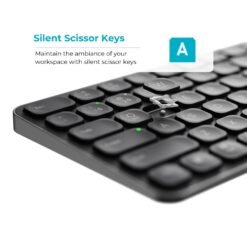 RAPOO 9350S Wireless Bluetooth Keyboard and Mouse Combo Set Black 99Key Compact Slim Layout Multi Devices Connectivity - Image 5